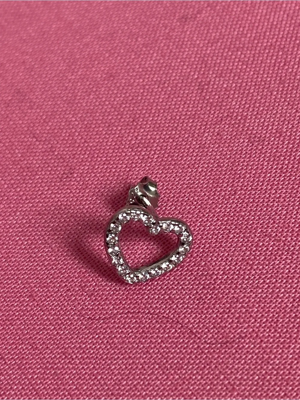 Never-Worm Sterling Silver Heart Stud Earrings from Sterling Forever